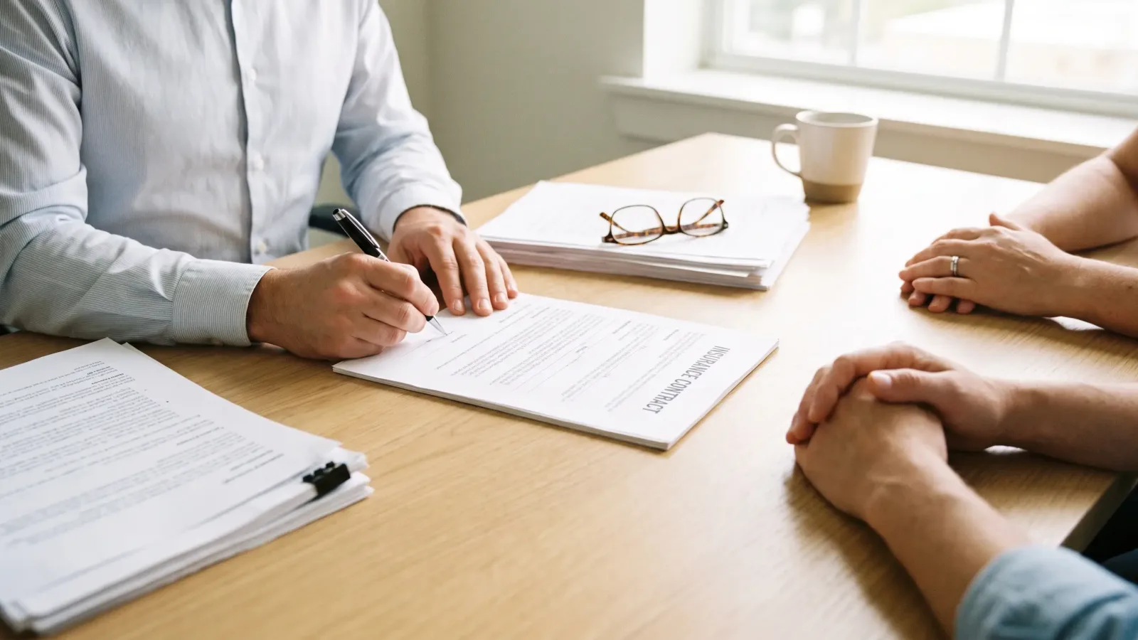 Signature d'un contrat d'assurance décès et garanties